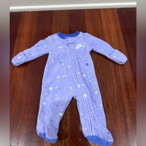 Baby Girls Nike Fleece Printed Sleep & Play Coverall | Sz Newborn